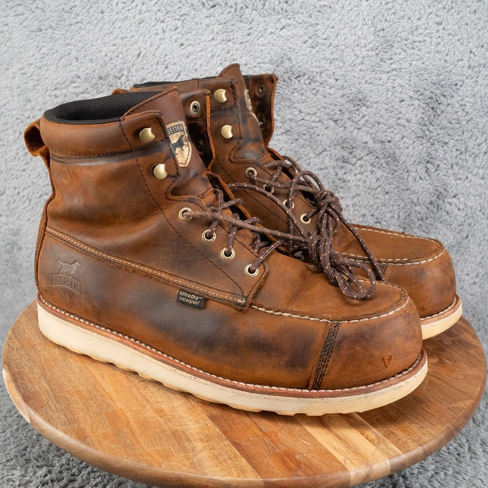 Irish Setter Wingshooter ST 6 Work Safety Boots Men's Size 11.5 D Brown 83630